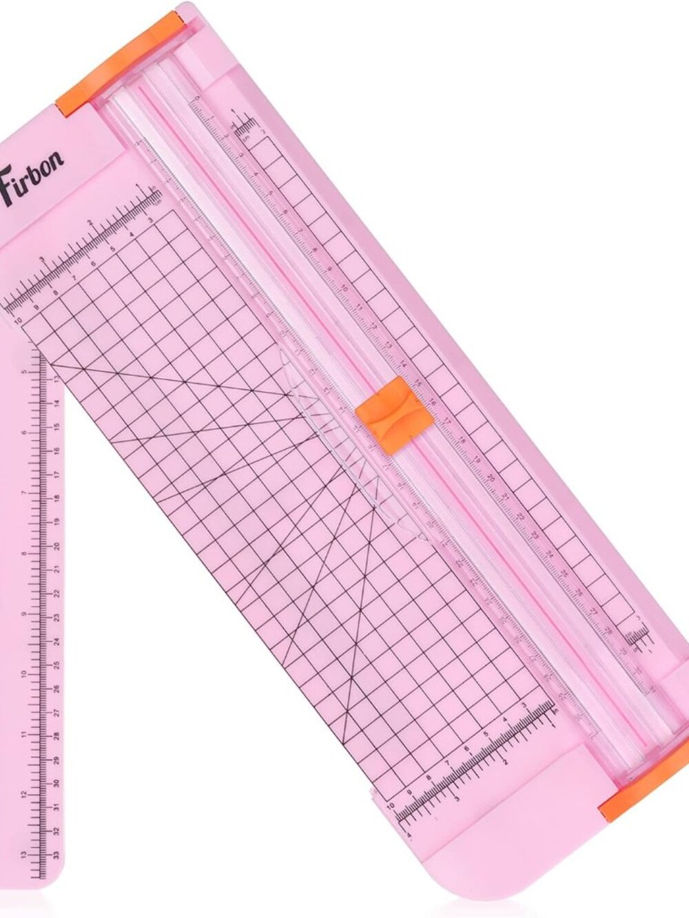A4 Paper Cutter, 12 Inch Paper Trimmer with Extened Ruler, Pink